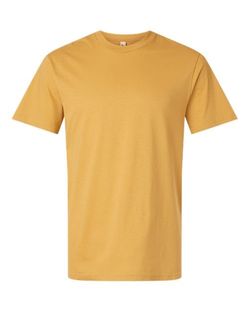 2001 Unisex Fine Jersey Tee in Mustard