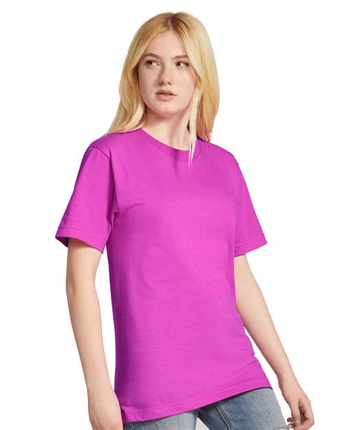 American Apparel 6364 S / Super Pink 2001 Unisex Fine Jersey Tee