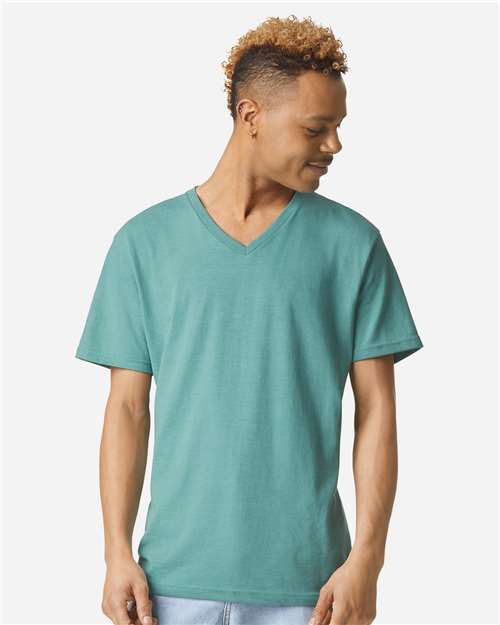 2006CVC Unisex CVC V-Neck Tee in 