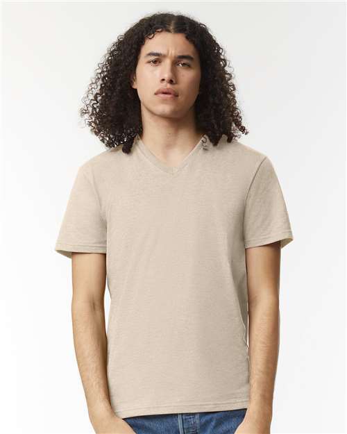2006CVC Unisex CVC V-Neck Tee in 