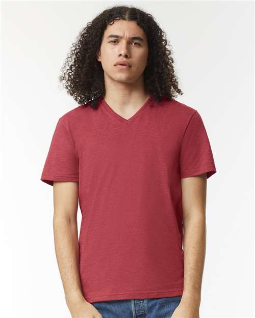 2006CVC Unisex CVC V-Neck Tee in 
