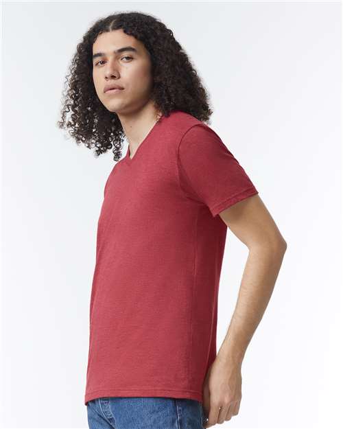 2006CVC Unisex CVC V-Neck Tee in 