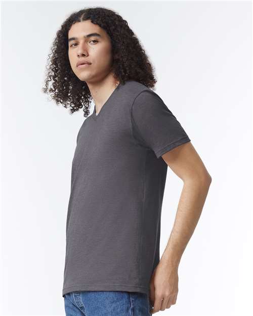 2006CVC Unisex CVC V-Neck Tee in 