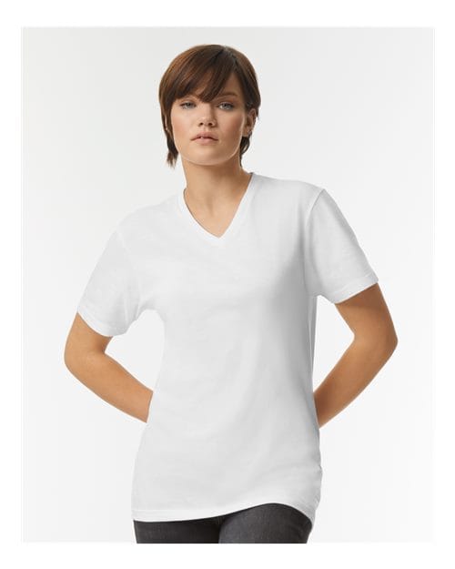 2006CVC Unisex CVC V-Neck Tee in 