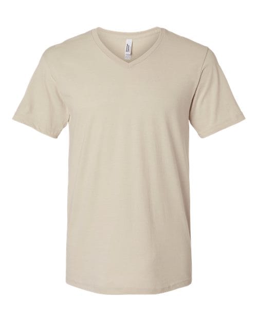 2006CVC Unisex CVC V-Neck Tee in Heather Bone