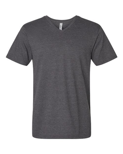 2006CVC Unisex CVC V-Neck Tee in Heather Charcoal