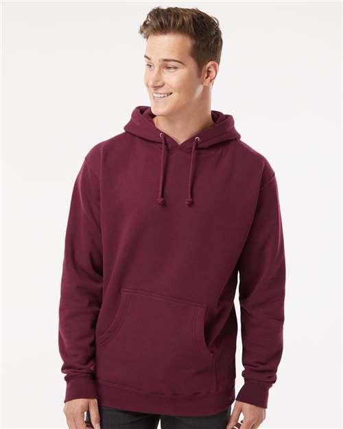 Unisex Heavyweight Hooded Sweatshirt - OnModelFront - B22276533 - Maroon