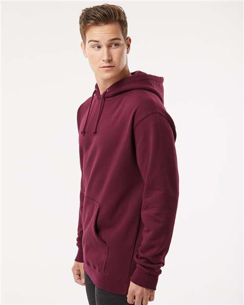 Unisex Heavyweight Hooded Sweatshirt - OnModelSide - B22276533 - Maroon