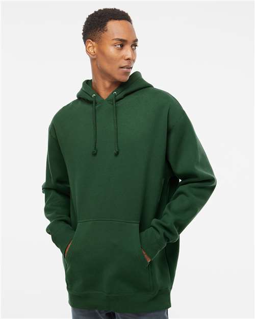 Unisex Heavyweight Hooded Sweatshirt - OnModelFront - B22276543 - Dark Green