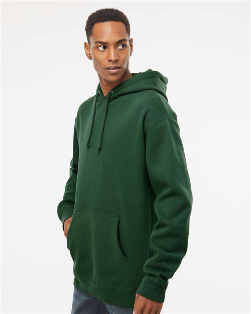 Unisex Heavyweight Hooded Sweatshirt - OnModelSide - B22276543 - Dark Green