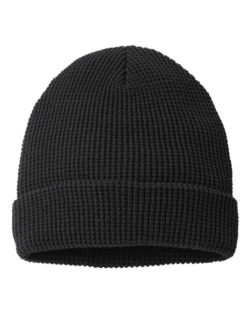 Waffle Cuffed Beanie - Front - B99695240 - undefined