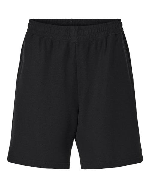 2PQ-Unisex Pique Gym Shorts in Black