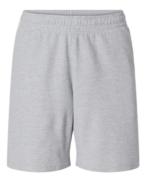 2PQ-Unisex Pique Gym Shorts in Heather Grey