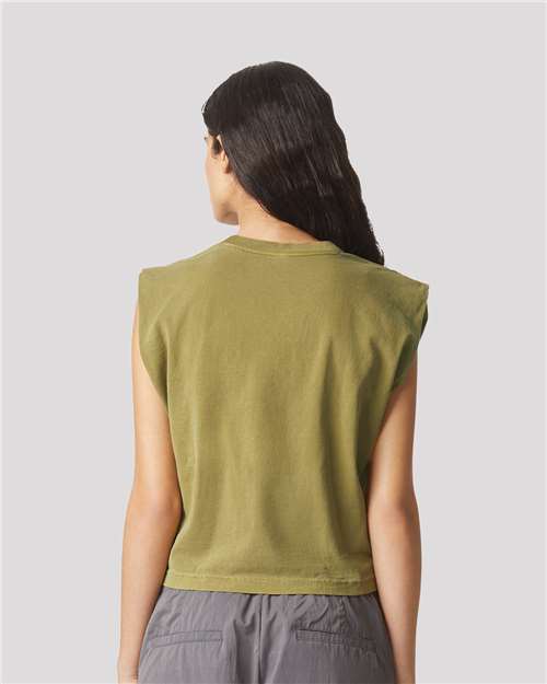 307GD Women's Garment-Dyed Heavyweight Muscle Tee in 