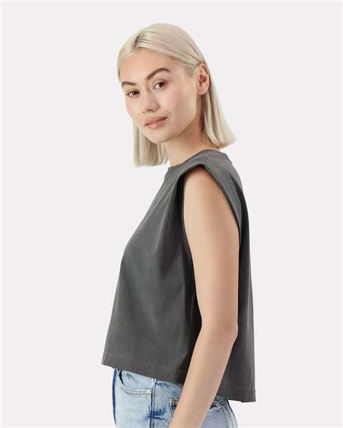 307GD Women's Garment-Dyed Heavyweight Muscle Tee in 