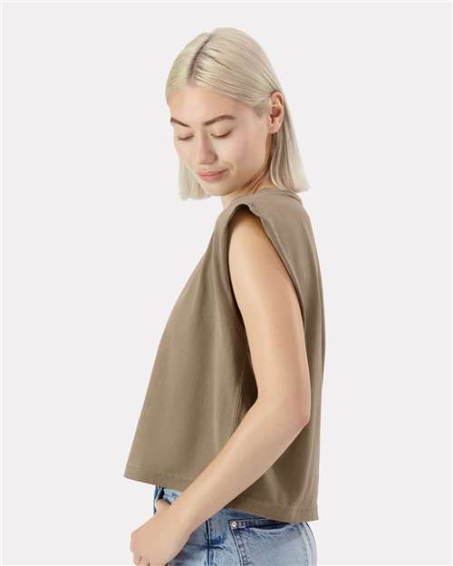 307GD Women's Garment-Dyed Heavyweight Muscle Tee in 