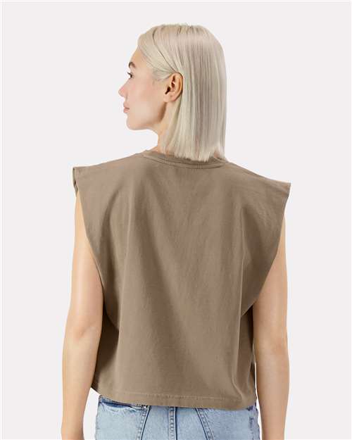 307GD Women's Garment-Dyed Heavyweight Muscle Tee in 