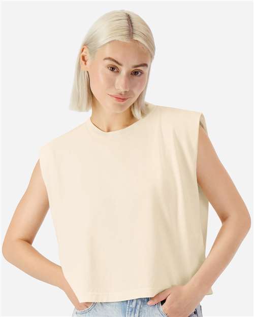 307GD Women's Garment-Dyed Heavyweight Muscle Tee in 