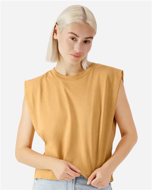 307GD Women's Garment-Dyed Heavyweight Muscle Tee in 