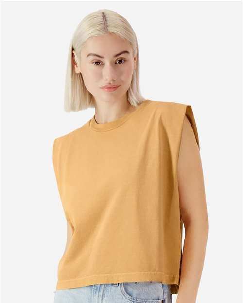 307GD Women's Garment-Dyed Heavyweight Muscle Tee in 