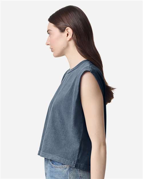 307GD Women's Garment-Dyed Heavyweight Muscle Tee in 
