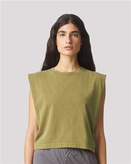 307GD Women's Garment-Dyed Heavyweight Muscle Tee in 