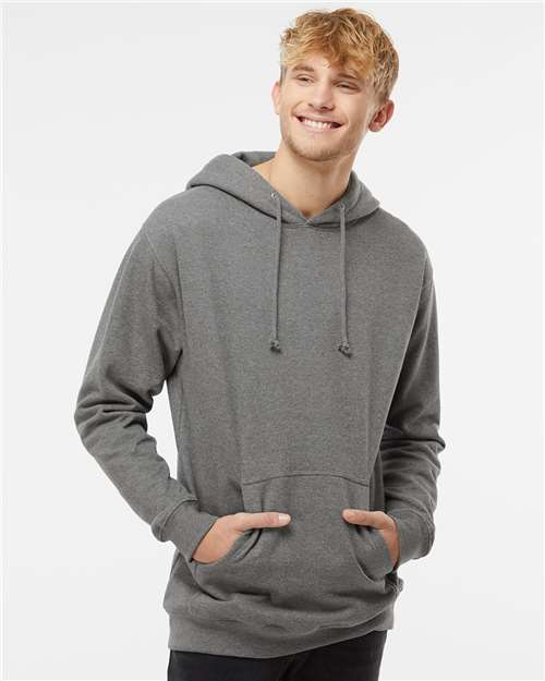 Unisex Heavyweight Hooded Sweatshirt - OnModelFront - B22276362 - Gunmetal Heather