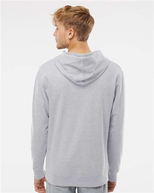 Unisex Midweight Hooded Sweatshirt - OnModelBack - B23676352 - Grey Heather