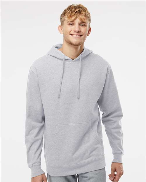 Unisex Midweight Hooded Sweatshirt - OnModelFront - B23676352 - Grey Heather