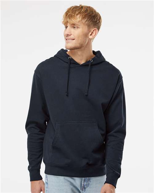 Unisex Midweight Hooded Sweatshirt - OnModelFront - B23676653 - Classic Navy