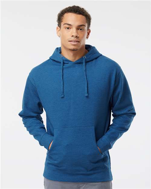 Unisex Midweight Hooded Sweatshirt - OnModelFront - B23676763 - Royal Heather