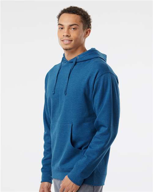 Unisex Midweight Hooded Sweatshirt - OnModelSide - B23676763 - Royal Heather