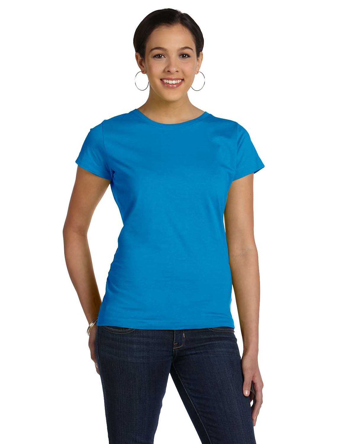 LAT 3516: Ladies' Fine Jersey T-Shirt, Basic Colors