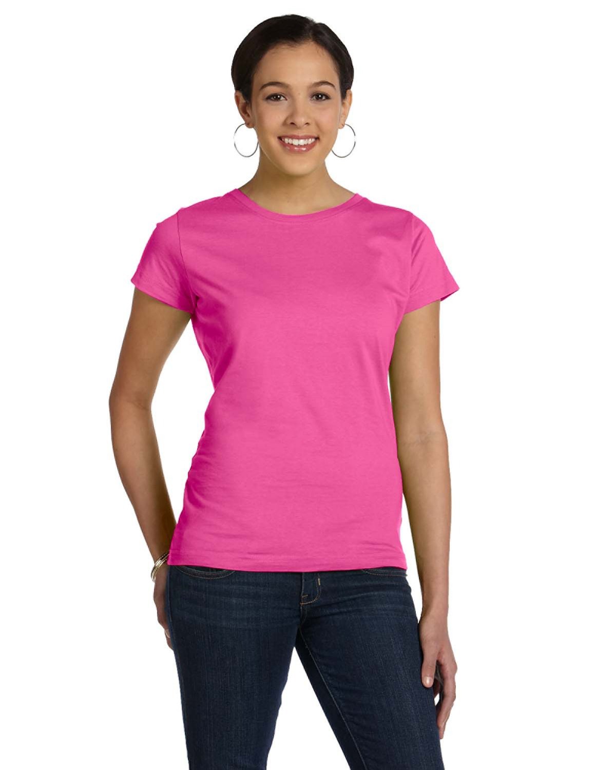 LAT 3516: Ladies' Fine Jersey T-Shirt, Traditional Colors