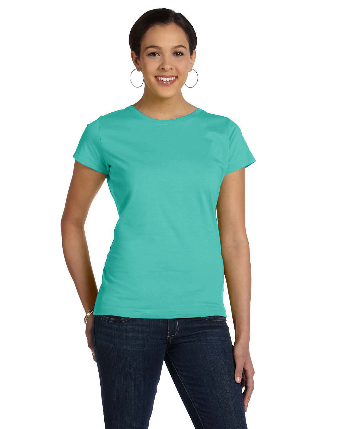 LAT 3516: Ladies' Fine Jersey T-Shirt, Traditional Colors
