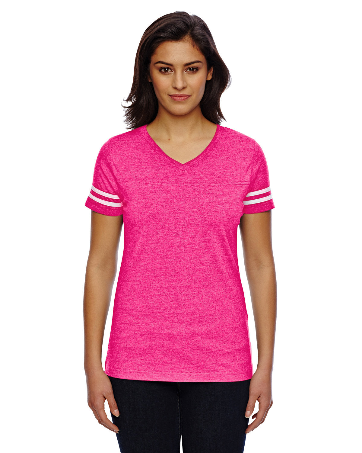 LAT 3537: Ladies' Football Fine Jersey T-Shirt