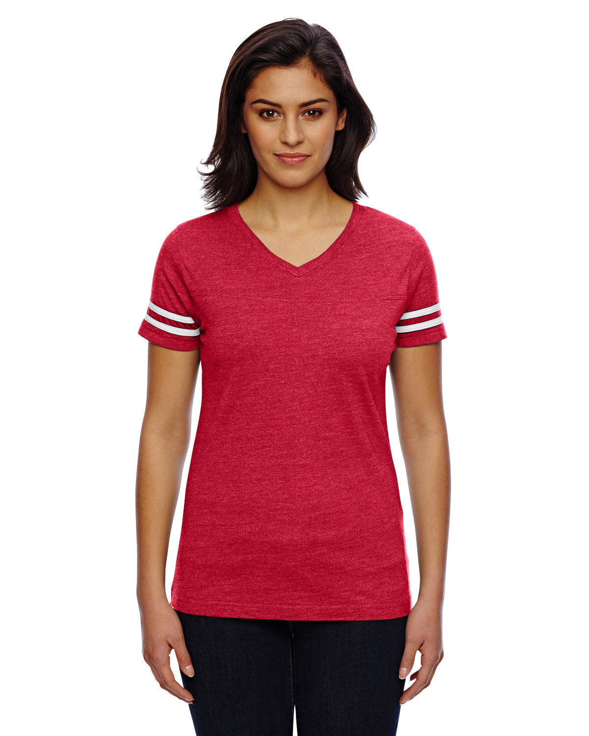 LAT 3537: Ladies' Football Fine Jersey T-Shirt