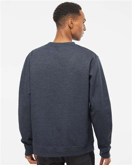 Unisex Midweight Crewneck Sweatshirt - OnModelBack - B83676633 - Classic Navy Heather