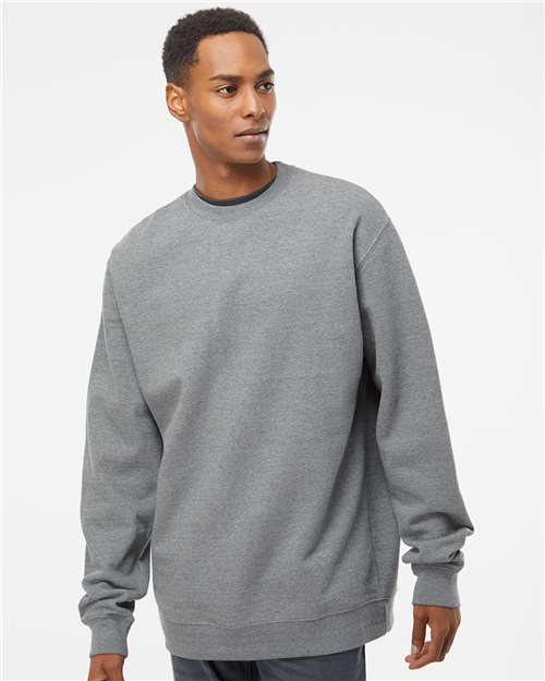 Unisex Midweight Crewneck Sweatshirt - OnModelFront - B83676363 - Gunmetal Heather