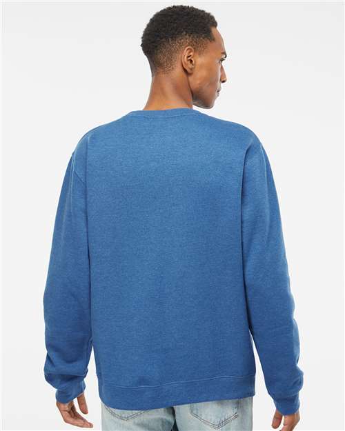Unisex Midweight Crewneck Sweatshirt - OnModelBack - B83676753 - Royal Heather