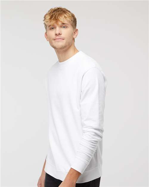 Unisex Midweight Crewneck Sweatshirt - OnModelSide - B83676003 - White