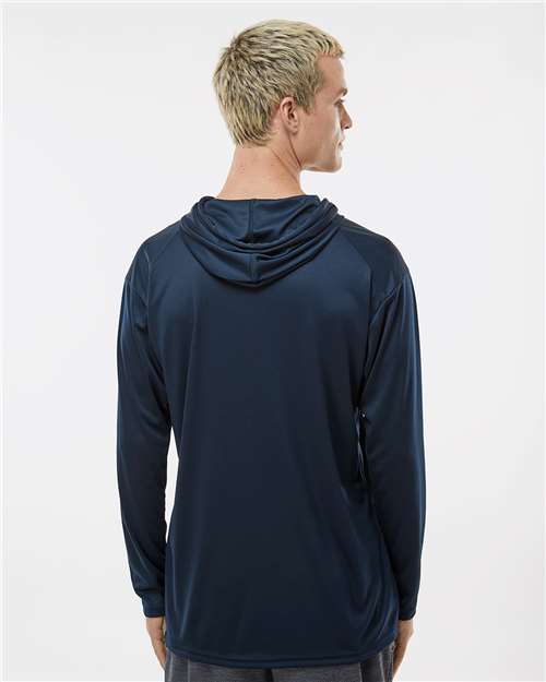 4105 Unisex B-Core Hooded Long Sleeve T-Shirt in 