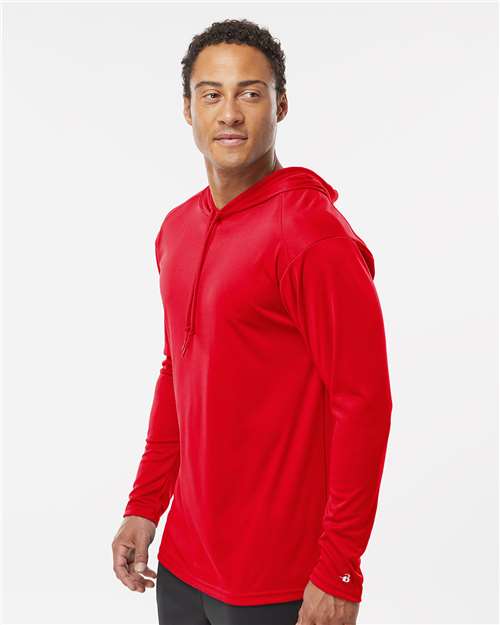 4105 Unisex B-Core Hooded Long Sleeve T-Shirt in 