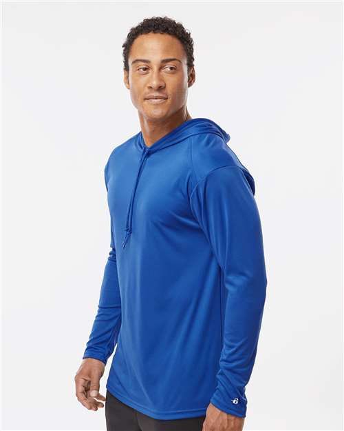 4105 Unisex B-Core Hooded Long Sleeve T-Shirt in 