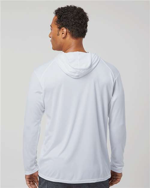 4105 Unisex B-Core Hooded Long Sleeve T-Shirt in 