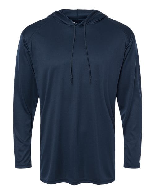 4105 Unisex B-Core Hooded Long Sleeve T-Shirt in 