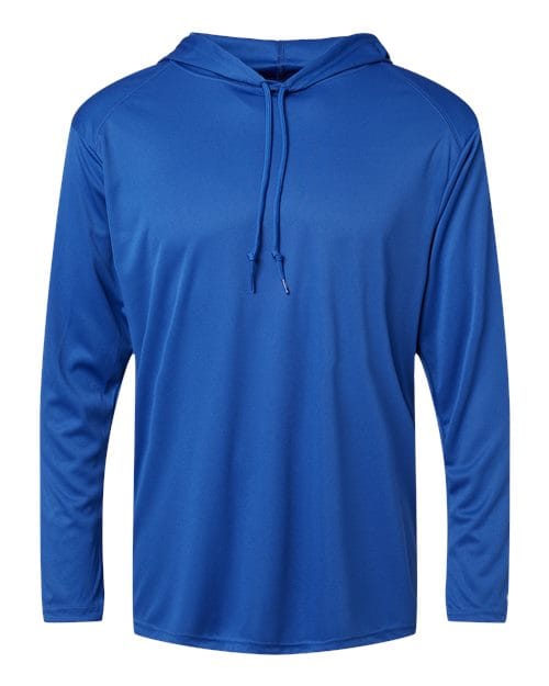 4105 Unisex B-Core Hooded Long Sleeve T-Shirt in 