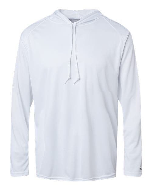 4105 Unisex B-Core Hooded Long Sleeve T-Shirt in 