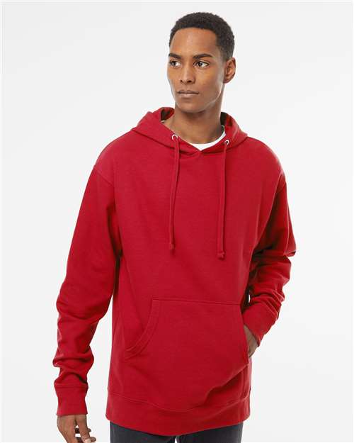 Unisex Midweight Hooded Sweatshirt - OnModelFront - B23676703 - Red
