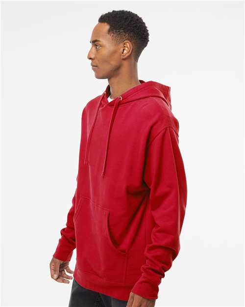 Unisex Midweight Hooded Sweatshirt - OnModelSide - B23676703 - Red